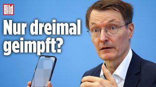 Karl Lauterbachs Impfzertifikat wirft Fragen auf [upl. by Aray677]