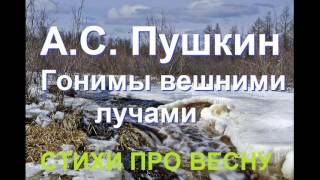 Стихи про весну Пушкин Гонимы вешними лучами Poems By Pushkin [upl. by Hammer]