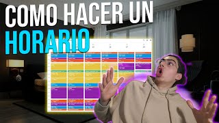 Como Hacer un HORARIO Google Calendar [upl. by Syramad]