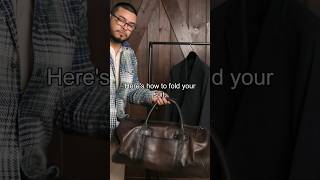 HOW TO PACK A SUIT IN A SUITCASE  Suit Packing Tips for Travel [upl. by Ayatahs]