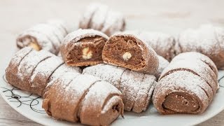 Čokoladni paketići  Chocolate packets biscuits recipe  Bebina kuhinja  Domaći video recept [upl. by Allicerp71]