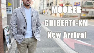 2024 春 新作 MOORER ムーレー ナイロンジャケット GHIBERTIKM テーラードデザイン rootweb hiroshima ルーツウェブ 広島 [upl. by Lilia]