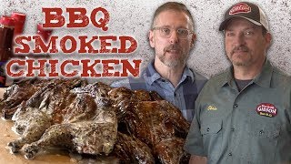 BBQ Smoked Chicken With Alabama White Sauce  BBQampA  Southern Living [upl. by Irene]