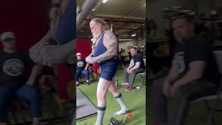 515 lbs deadlift Mike Burch 74 years old 202lbs APA World record [upl. by Irrab]