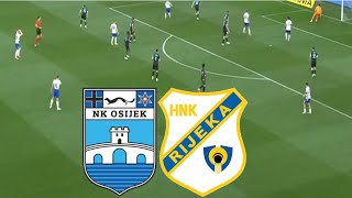 HNK Rijeka 11 NK Osijek  Vrhunci i Ciljevi  Prva HNL 202425 [upl. by Elletsyrc]