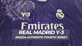 Real Madrid Y3 202324 Authentic Fourth Jersey Review [upl. by Adair459]