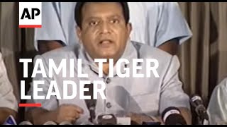 WRAP Tamil Tiger leader gives first presser in 15 years [upl. by Gnep404]