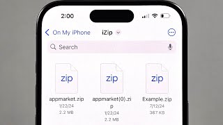 How To Extract ZIP Files on iPhone iOS 18 [upl. by Kcor]