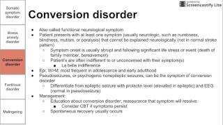 Somatic symptom and factitious disorders [upl. by Acirat559]