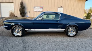 1967 Ford Mustang Fastback GT 427 FE Big Block 4 Speed Nightmist Blue [upl. by Nyrak]