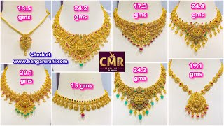 135 gms gold chain with detachable pendent  New Arrival Semi Antique Necklaces  CMR Jewellery [upl. by Mulvihill]