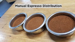 3 Minutes of Coffee  Manual Espresso Distribution [upl. by Eirroc764]