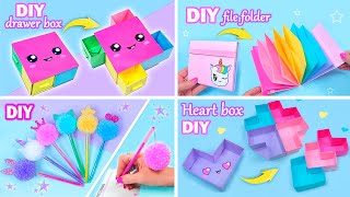 EASY CRAFT IDEAS  School Craft Ideas  DIY Craft School Hacks  Paper Crafts and more [upl. by Dweck146]