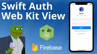 Web Kit View WKWebView  User Login with NodeJS or Firebase Part 4  UIKit Swift 5 Xcode [upl. by Urba]