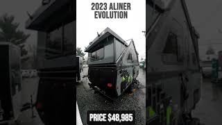 2023 Aliner Evolution A Frame Pop Up Trailer Tour  Beckleys RVs [upl. by Tiffanie50]