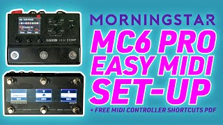 Easy MC6 Pro Setup for HX Stomp StepbyStep midi midicontroller worshipguitar [upl. by Kcitrap]