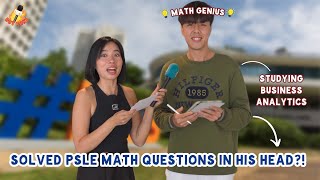 Can NUS Students Solve These Primary School Math Questions  Hot Take [upl. by Aeiram617]