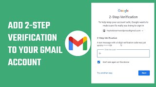 How to add 2step verification in Gmail  Twofactor authentication  2022 [upl. by Dixon]