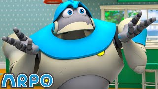 Whats That Squeaking Sound  ARPO  Educational Kids Videos  Moonbug Kids [upl. by Isyed]