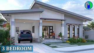 3 BEDROOM HOUSE DESIGN  10x10 HOUSE DESIGN  100 SQM [upl. by Rebmeced]