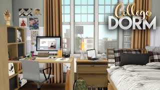 ART STUDENTS DORM ROOM  The Sims 4 Speed Build [upl. by Iak162]