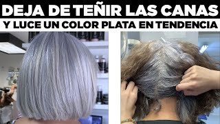 TIENES MUCHAS CANAS DEJA DE TEÑIRLO Y APLICA ESTE TONO PLATA EN SUPER TENDENCIA [upl. by Hairakcaz389]