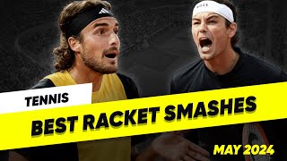 Tennis BEST Racket Smashes amp Angry Moments  May 2024 [upl. by Ahsitel751]