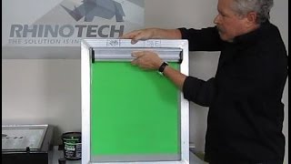 How to Coat a Screen Frame or Coating Screens 101A [upl. by Ninetta456]