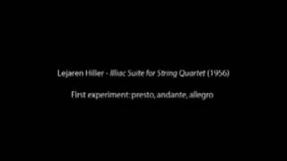 Lejaren Hiller  Illiac Suite for String Quartet 14 [upl. by Refennej]