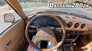 1979 Datsun 280ZX by Nissan  Driving the Japanese Manual Inline 6 POV Binaural Audio [upl. by Irrol]