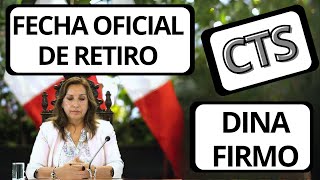 FECHA OFICIAL DE RETIRO DE CTS 2024  Preparate para tu cts ley aprobada [upl. by Valonia]