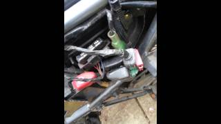 Honda XR 125 Starter Problem  Solenoid [upl. by Aiotal]