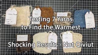 SPIN 94  Testing to Find the Warmest Type of Yarn  Shocking Results [upl. by Eissehc10]