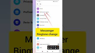 Messenger Ringtone change How To change messenger Ringtone Messenger Ringtone change kaise kare [upl. by Seline]