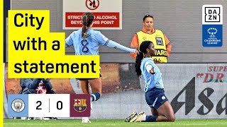 HIGHLIGHTS  Manchester City vs FC Barcelona  UEFA Womens Champions League 202425 [upl. by Lorelei]