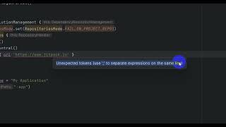 Android Studio  Unexpected tokens use  to separate expressions on the same line [upl. by Eybbob]