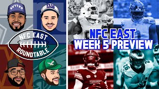 NFC East Roundtable  NFL Week 5 Preview [upl. by Modestine830]