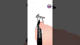 How to Draw a Peacock Shorts drawingtutorial drawingforkids chuchutv drawingshorts [upl. by Ainelec906]