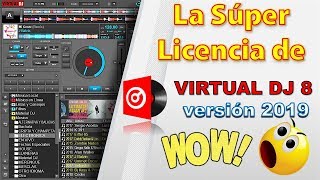 Super licencia de virtual dj 8 version 2019 que todos quieren tener [upl. by Ityak905]