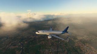 Jakarta WIII to Singapore WSSS in Garuda Indonesia Airbus A320 neo Flight Simulator [upl. by Ardnosak311]