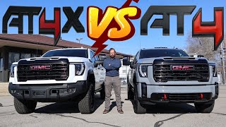 2024 GMC Sierra HD AT4X vs 2024 GMC Sierra HD AT4 Which 100000 Truck Is Best [upl. by Ramos22]