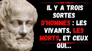 CITATIONS INOUBLIABLES et PUISSANTES de Aristote  Pensées sages [upl. by Ronnie]