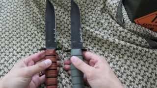 KaBar Unboxing Historic military knife alongside its modern counterpart [upl. by Atiugram]