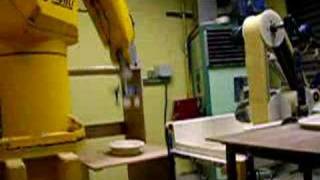 Staubli Robot Plate Fettling Trials [upl. by Oreste964]