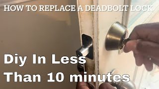 Diy How To Replace A Deadlock On Your Old Door [upl. by Eitirahc]