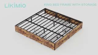 🔨Easy Assembly Guide Effortless Bedroom Transformation with LIKIMIOs Storage Bed！ [upl. by Lavinie]