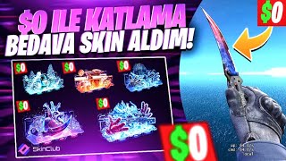 SKİNCLUB 0 İLE NASIL KATLANIR BEDAVADAN SKİN ALMA  SKİNCLUB PROMO CODE 2023  skinclub [upl. by Survance]