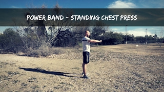 Power Band Standing Chest Press [upl. by Gilliette602]