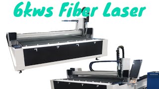 Cnc Fiber Laser 6kws kuyagbchannel gweikefiberlaser [upl. by Ahsiym810]