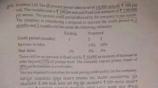 Credit policy problemsFinancial Management Bcom [upl. by Sivert]